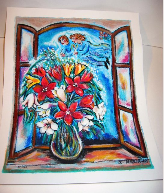 ANGELS BLOOM signed SERIGRAPH ~ meilichson