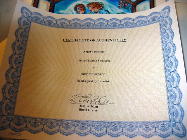 ANGELS BLOOM signed SERIGRAPH ~ meilichson