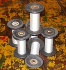 old vintage WOOL MILL SILK SPOOL bobbin
