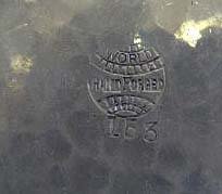 old vintage WORLD HAND FORGED ALUMINUM TRAY ~