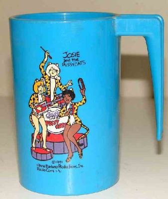 old vintage JOSIE & THE PUSSYCATS DRINK CUP