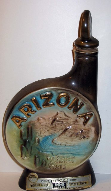 old 1968 JIM BEAM ARIZONA GRAND CANYON bottle