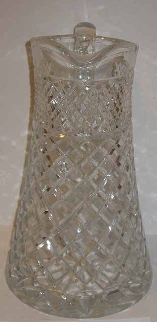 Faceted Cut Glass Pitcher