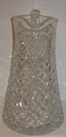 Faceted Cut Glass Pitcher