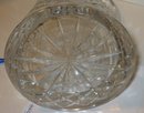 Faceted Cut Glass Pitcher