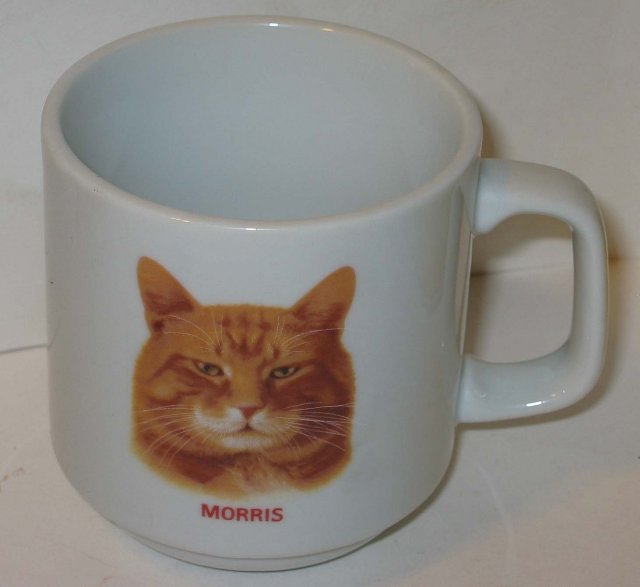 old vintage MORRIS THE CAT coffee cup mug