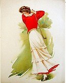 Golf Lithograph Print