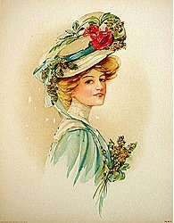 Victorian Easter Bonnet Print