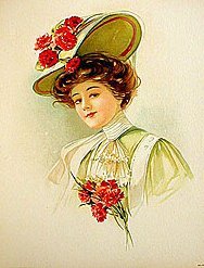 1908 Antique Easter Art Lithograph
