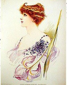 old vintage 1904 VICTORIAN LITHO ~ BURNHARDT