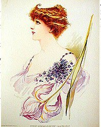 old vintage 1904 VICTORIAN LITHO ~ BURNHARDT