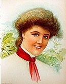 old vintage 1906 VICTORIAN LITHO ~ LEAVES
