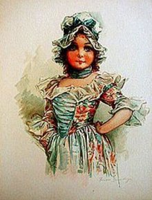 old vintage 1900 victorian litho ~ brundage