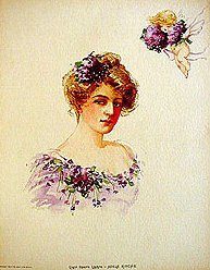 old vintage 1903 victorian litho OPERA RITCHIE
