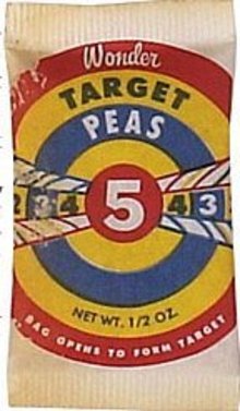 WONDER TARGET PEAS toy ~ 1970 VINTAGE