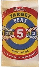WONDER TARGET PEAS toy ~ 1970 VINTAGE