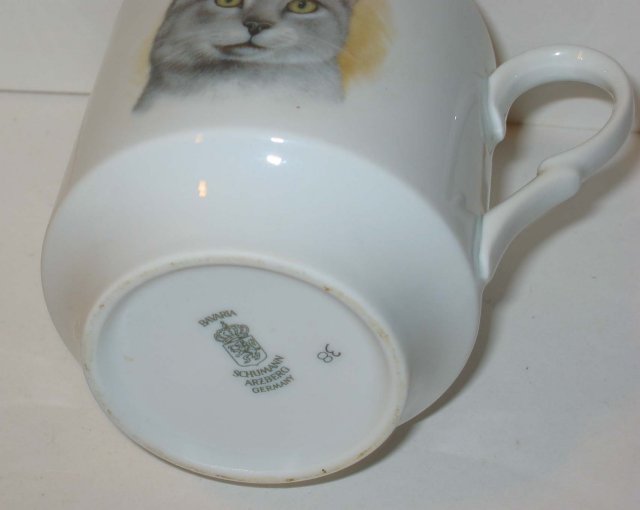old vintage GERMAN CAT MUG cup