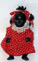 old vintage BLACK AMERICAN bisque doll