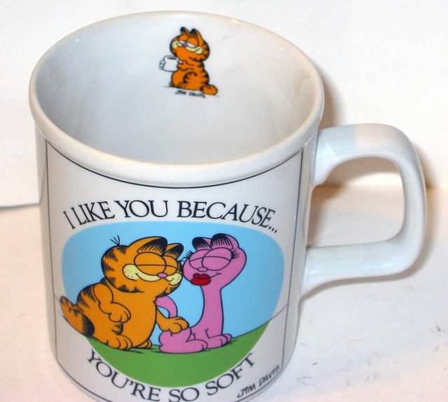 old vintage GARFIELD CAT COFFEE MUG CUP