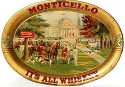 Monticello Whiskey Tip Tray