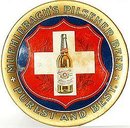 old vintage MUEHLBACH PILSENER beer tin tray