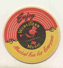 old vintage WURLITZER JUKE BOX drink coaster