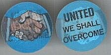 old UNITED WE SHALL OVERCOME flicker DISC