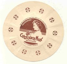 old vintage CHOCOLATE MILK BEVERAGE CAP