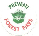 old vintage 1960s SMOKEY THE BEAR paper coaster