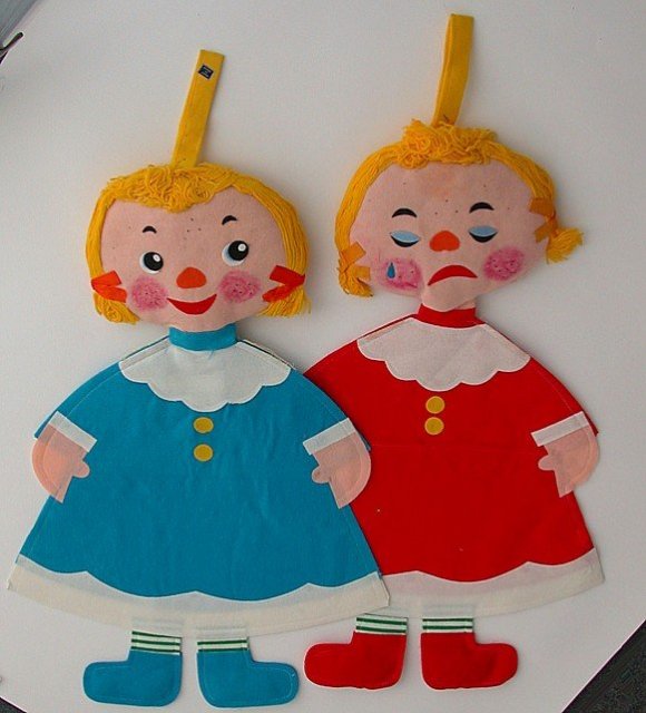 Doll Pajama Bags Toys 1950s - Japan