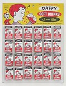 old vintage DAFFY SODA STORE joke display
