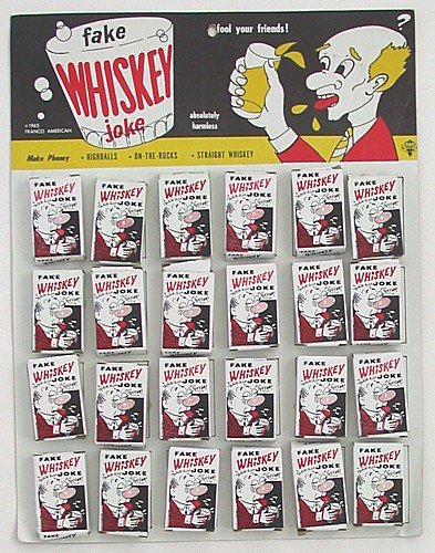 old vintage FAKE WHISKEY STORE JOKE DISPLAY