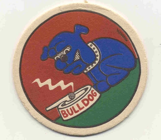 vintage BULLDOG AMSTERDAM BEER coaster