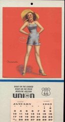 UNION GAS PINUP CALENDAR 1965