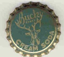 Bucky Cream Soda Bottle Cap