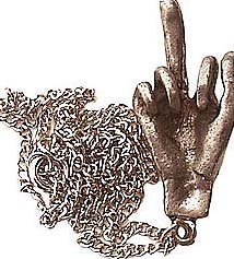 Middle Finger Toy - Protest Necklace
