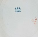 old vintage B&M CHINA plate