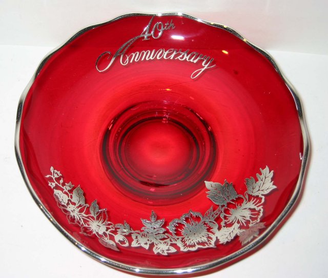 Anniversary Glass Bowl