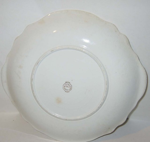 old vintage FLORAL PORCELAIN PLATE