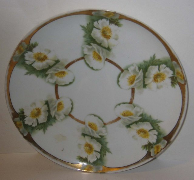 old vintage ROSENTHALE FLORAL DAISY PLATE