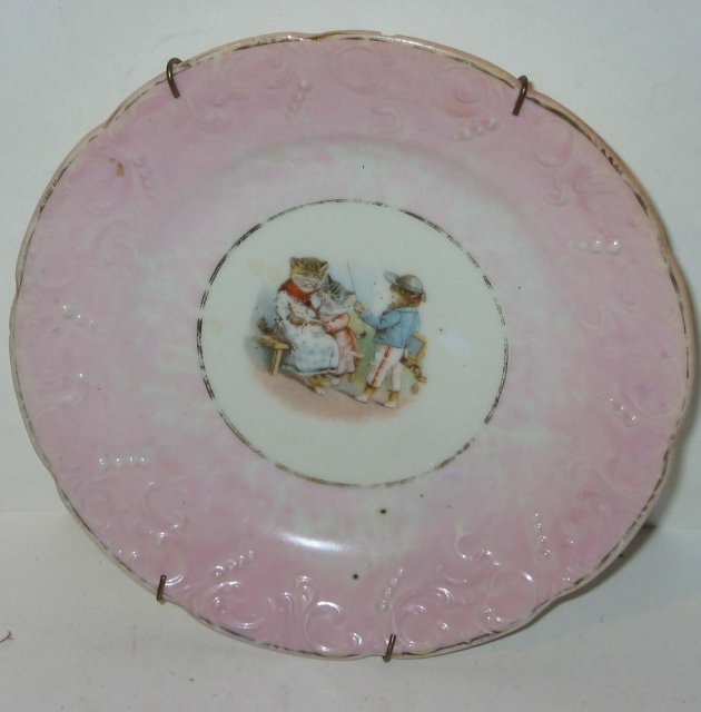 old vintage Ceramic Cat Plate