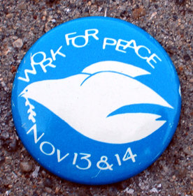 Work for Peace Pinback