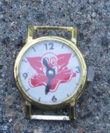 old vintage 1950s BOZO THE CLOWN watch face