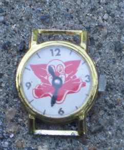 old vintage 1950s BOZO THE CLOWN watch face