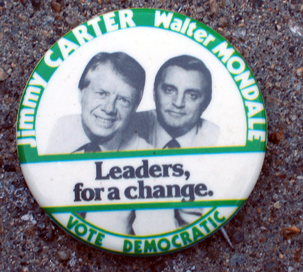 Carter Mondale Political Pin