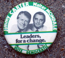 Carter Mondale Political Pin