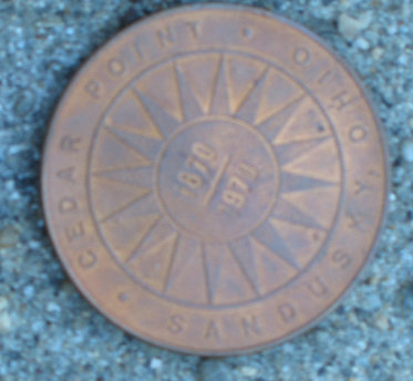 old vintage CEDAR POINT 1970 ANNIVERSARY coin