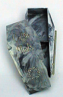 old vintage COFFINE NAIL CIGARETTE box