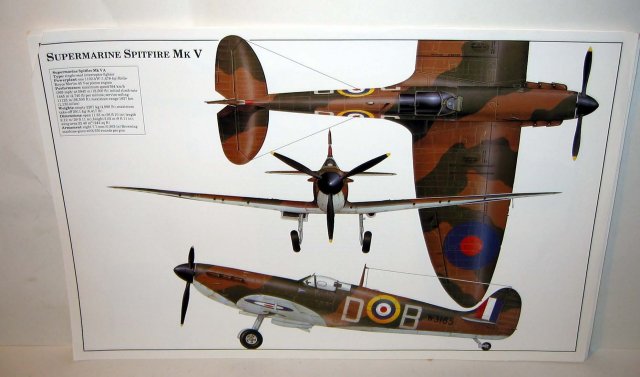 old vintage SUPERMARINE SPITFIRE MK V plane