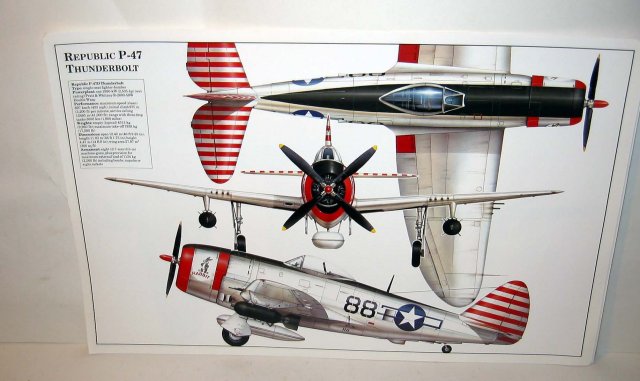 old vintage REPUBLIC P-47 THUNDERBOLT plane